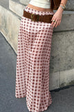 Checkered Maxi Skirt