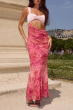 Elegant Maxi Dress with Side Cutout