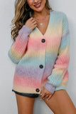 Button-Front Casual Cardigan