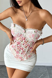 Floral Lace Corset Tank