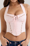 Lace-Up Halter Top