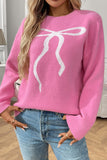 Bow Accent Knit Sweater
