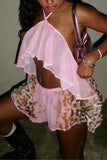 Chic Ruffled Shorts Set