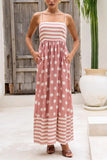 Striped and Polka Dot Maxi Dress