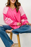 Heart Patchwork Long Sleeve Top