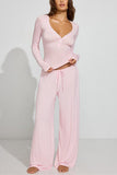 Stylish Long-Sleeve Pants Set