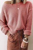 Off-Shoulder Knit Sweater