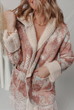 Floral Patterned Hooded Jacket