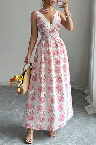 Maxi Dress with Floral Print