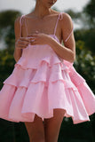 Tiered Ruffle Mini Dress