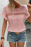 Chic Cutout Knit T-Shirt