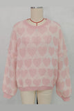 Heart Pattern Sweater