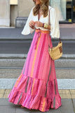 Floral Tiered Maxi Skirt