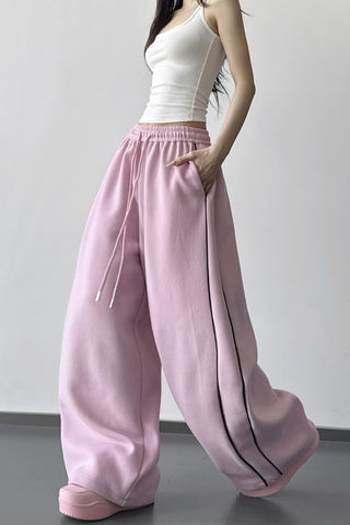 Wide-Leg Relaxed Casual Pants