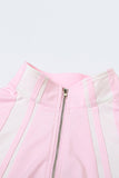 Sporty Zip-Up Two-Piece Set