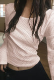 Polka Dot Long Sleeve Top