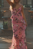 Floral Asymmetrical Skirt Set