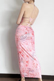 Strappy Floral Maxi Slip Dress