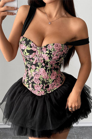 Animal Print Bustier Tank Top