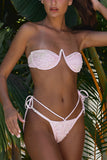 V-Wire Embellished Bikini Set