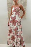 Floral Print Casual Maxi Dress