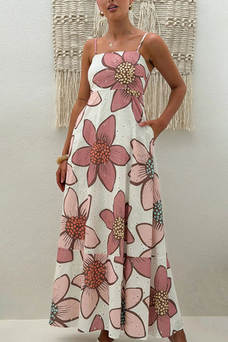 Floral Print Casual Maxi Dress