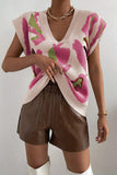 Abstract Pattern Sweater Vest