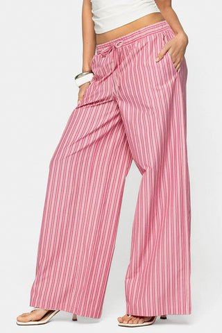 Striped Drawstring Pajama Pants