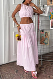 Elegant Two-Piece Skirt Set