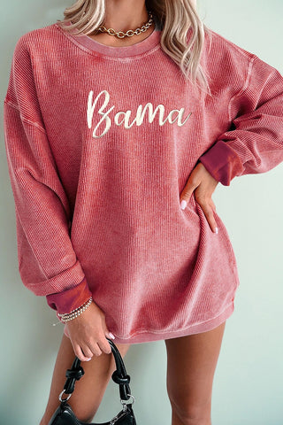 Bama Letter Graphic Sweatshirt