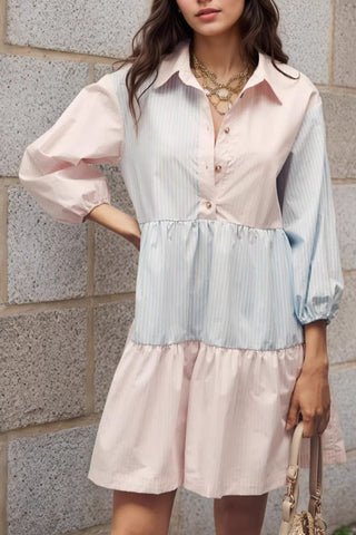 Button-Front Casual Dress