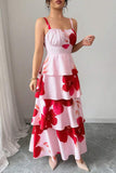 Tiered Maxi Dress with Ruffle Detail
