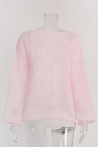 Simple Long-Sleeve Crewneck Tee