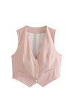Classic Buttoned Waistcoat Vest