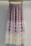 Tiered Ruffle Maxi Skirt