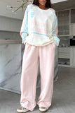 Graphic Pullover Pants Set