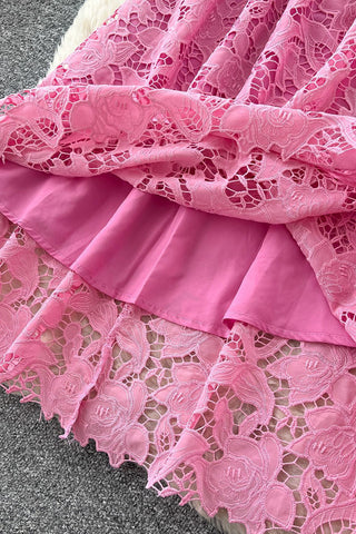 Lace Sundress with Ruffle Bodice