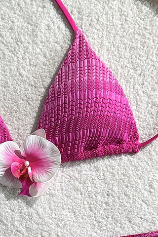 Stylish Halter Bikini with Skirt Cover-Up