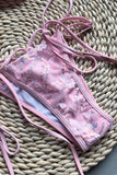 V-Wire Embellished Bikini Set