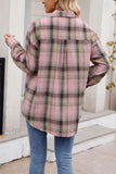 Button-Front Plaid Shirt