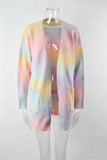 Open-Front Ombre Cardigan