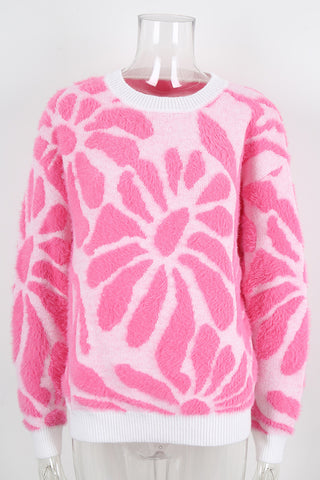 Floral Pattern Sweater