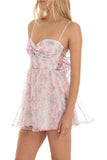 Bowknot Detail Casual Mini Dress