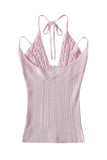 Tie-Back Knit Tank Top