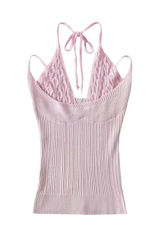Tie-Back Knit Tank Top