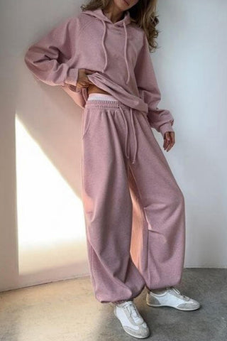 Relaxed Hoodie and Pants Set