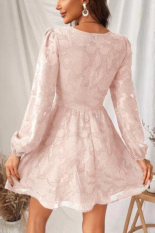 V-Neck Long Sleeve Casual Dress