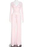 Stylish Long-Sleeve Pants Set