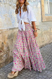 Bohemian Maxi Skirt with Intricate Prints