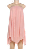 Halter Dress with Flowing Design